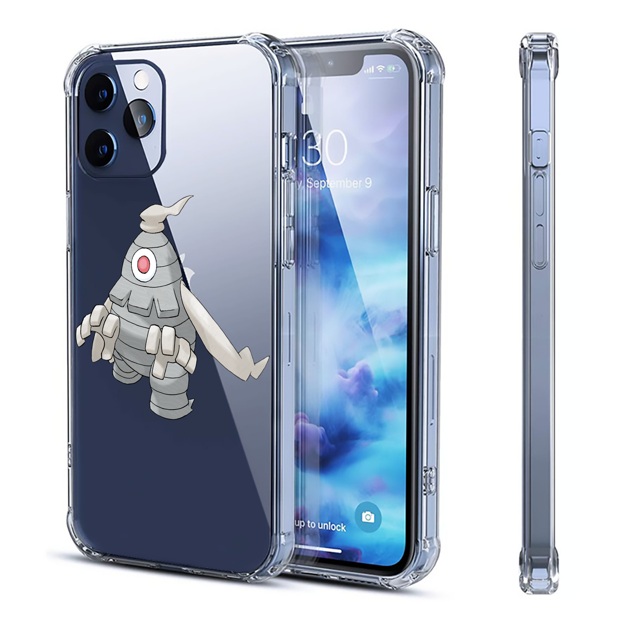 （画像用） ポケットモンスター Pokémon 【iPhone 12シリーズ対応】透明スマホケース（クリアソフトケース）
